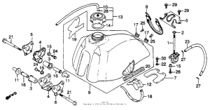 XR250R Топливный бак