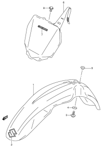 RM250 Переднее крыло