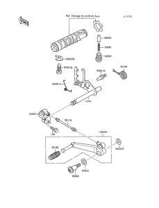 ZX500 Механизм переключения передач