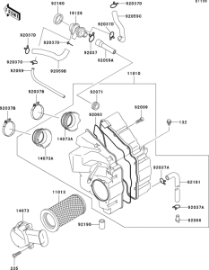 ER500 Воздушный фильтр