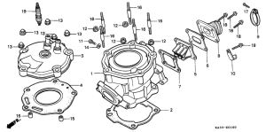CR125R Cylinder / cylinder head