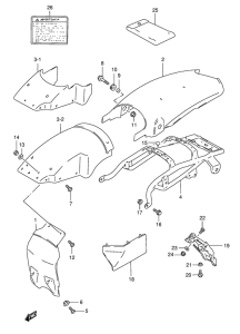 TS125 Заднее крыло