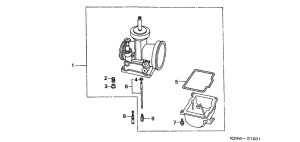 CR125R Карбюратор опционально kit