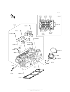 KLE650 Головка цилиндров