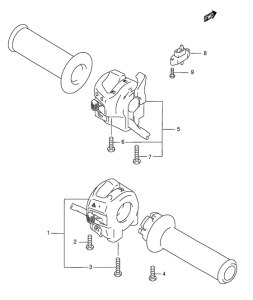 GSF600 Рулевой переключатель