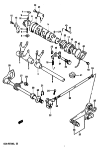 GSX-R1100 Переключение передач