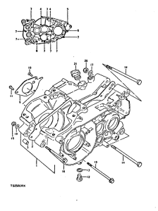 TS250 Картер двигателя