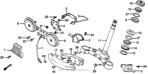 GL500I Steering stem + horn
