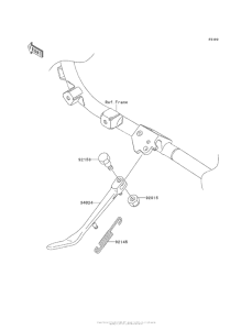 VN1700 Подножка