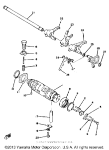 XS1100F Shift cam - fork