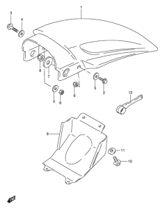 RM80 Заднее крыло