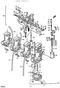 GS850 Carburetor assy