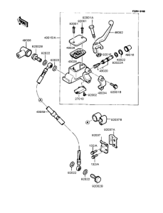 KMX125 Главный тормозной цилиндр