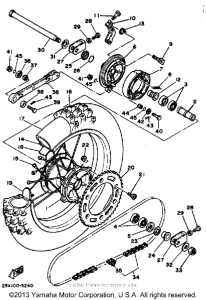 YZ490K Переднее колесо