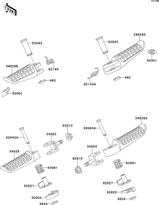 ZR550 Подножки
