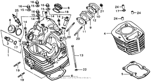 XL100 Cylinder head + cylinder