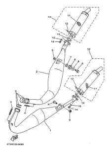 TZ250 Выхлопная система