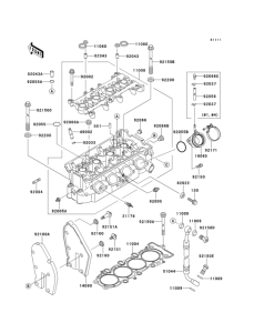 ZX600 Головка цилиндров