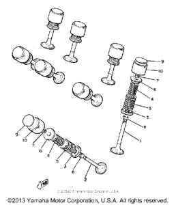 XJ550RH Клапана