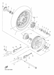 XVS950CU (ABS) リヤ ホイール
