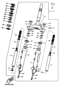 EW50 Передняя вилка