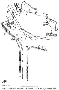 TT600S Handlebar-cable