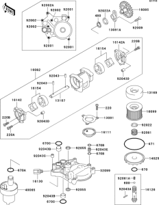 ZR1100 Oil pump / oil filter(1 / 2)