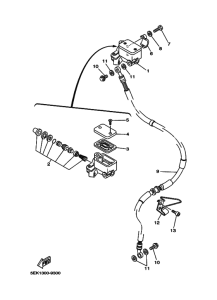TW125 Передний тормозной цилиндр