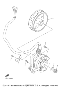 YZ250FFW Генератор