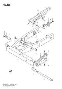 GSX650F (ABS) Маятник задний