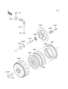 KL250 Сцепление