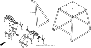 CR250R Подножки