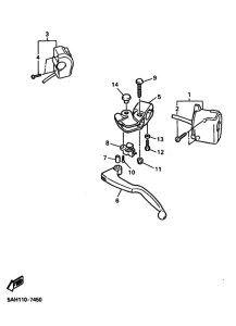 YZF600R YZF600RP Interruptor  manillar&palanc