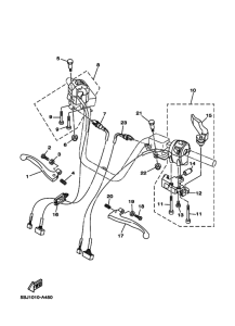 YP250A ﾊﾝﾄﾞﾙｽｲﾂﾁ.ﾚﾊﾞｰ2 5sj1,3,4,c,d,e
