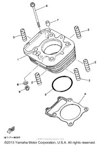 XT350U Цилиндры
