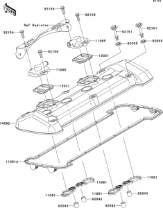 ZR800 Крышка головки цилиндров