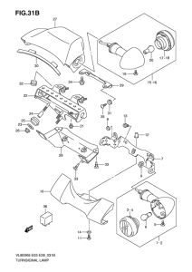 VL800 Поворотники