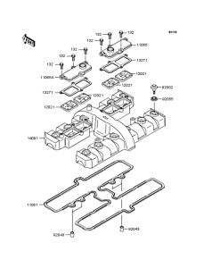 ZR400 Крышка головки цилиндров