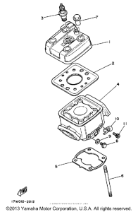 DT50L Cylinder head-cylinder