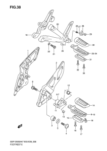 GSF1250S Подножки