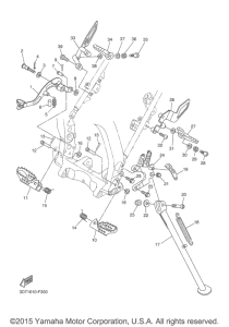 WR250R Подножки