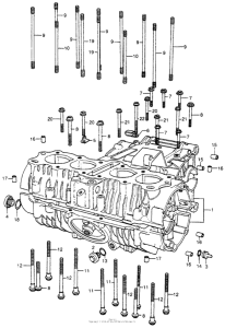 CB400 Картер двигателя
