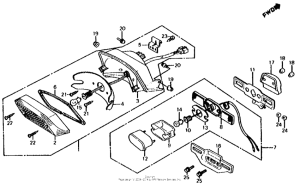 CB700SC Фонарь