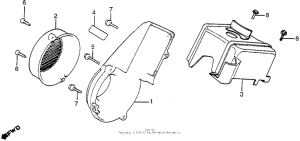 NB50 Fan cover + shroud + air guide cover