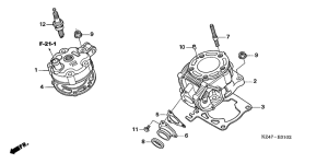 CR125R Cylinder / cylinder head
