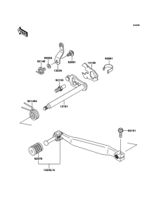 KL650 Механизм переключения передач