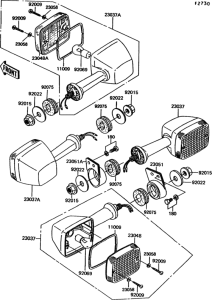 EX305 Задний фонарь