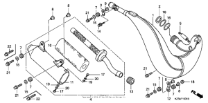 CR250R Expansion chamber ('05-'07)