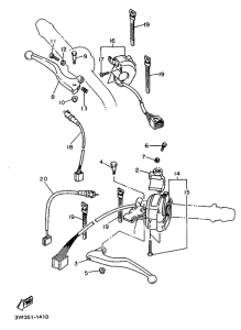 XTZ660 Handle switch. lever