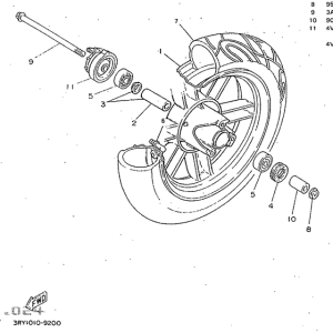 CW50 Переднее колесо